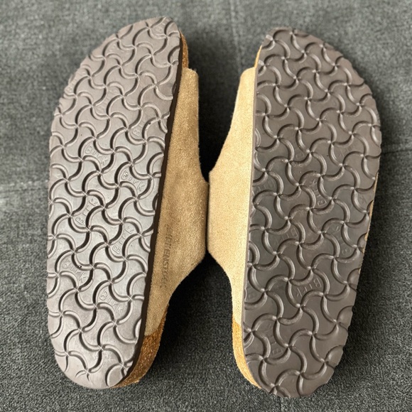 Birkenstock Taupe Suede Sandals - Picture 5 of 6